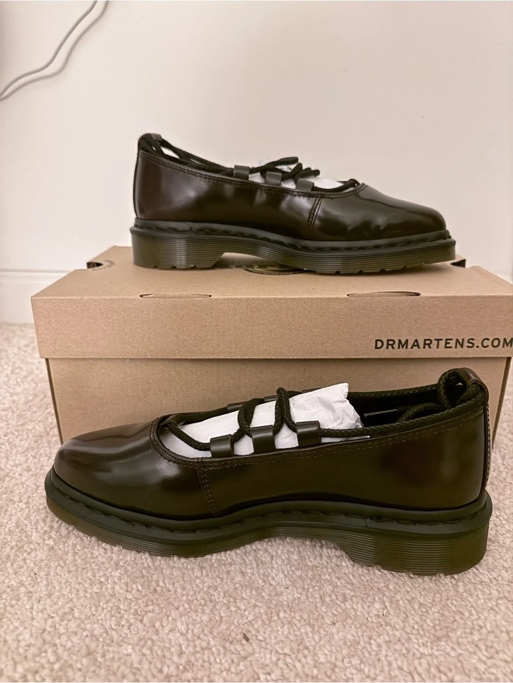 Dr. Martens Elphie II Mary Jane in Cherry Red
